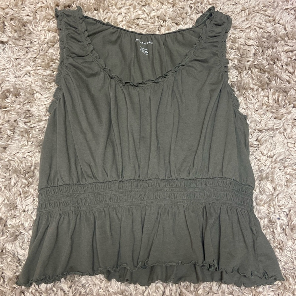Green crop top from American eagle